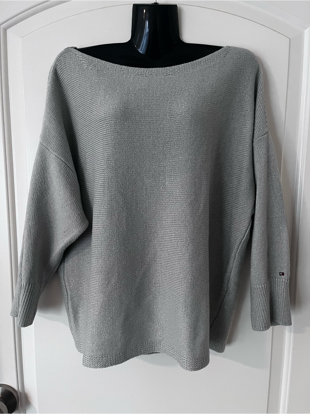 Tommy Hilfiger Light Gray Boatneck Sweater